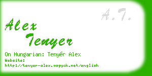 alex tenyer business card